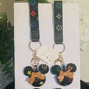 Mouse Bag charm/Keychain W/ Strap 2-PC New